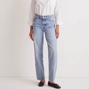 Madewell low slung straight in Olvera wash